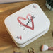Personalised Heart Travel Jewellery Box