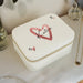 Personalised Heart Travel Jewellery Box