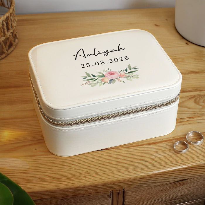 Personalised Bridal Party Travel Jewellery Box