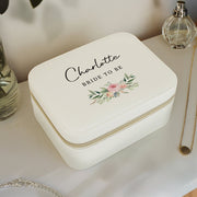Personalised Bridal Party Travel Jewellery Box