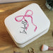 Personalised Bow Design Travel Jewellery Box