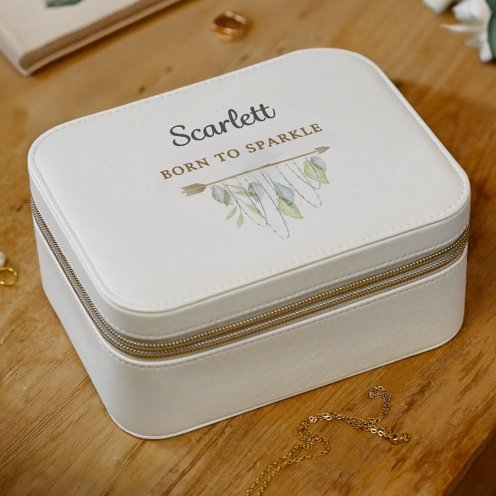 Personalised Botanical Travel Jewellery Box