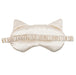 White Cat Face Satin Eye Mask