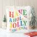 Holly Jolly Christmas Polyester Tote Bag