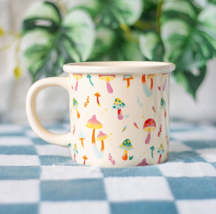 Funky Fungi Mushroom Print Mug
