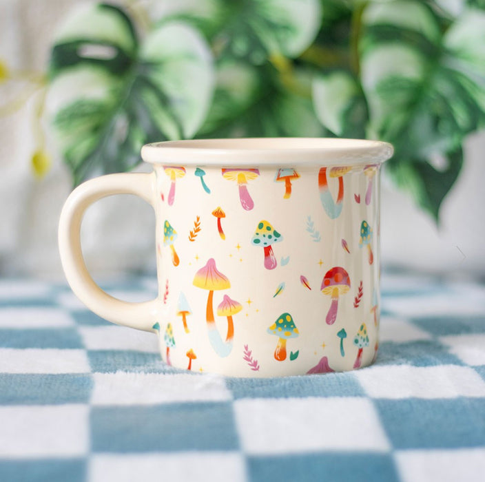 Funky Fungi Mushroom Print Mug
