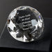 Engraved Crystal Diamond Paperweight