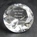 Engraved Crystal Diamond Paperweight