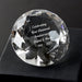 Engraved Crystal Diamond Paperweight