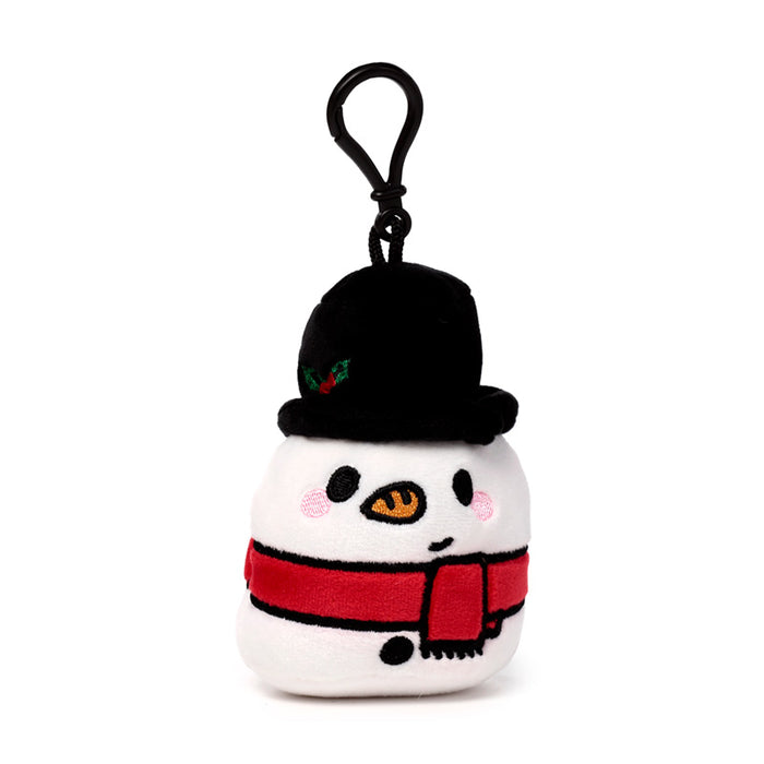 Squidglys Christmas Snowman Plush Keyring