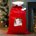 Personalised Santa Luxury Red Christmas Sack