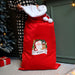 Personalised Santa Luxury Red Christmas Sack