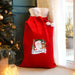 Personalised Santa Luxury Red Christmas Sack