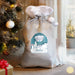 Personalised Winter Explorer Tiny Tatty Teddy Luxury Silver Grey Christmas Sack
