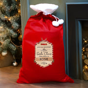 Personalised Luxury Pom Pom Christmas Sack - Special Delivery