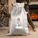 Personalised Silver Grey Christmas Sack - Gonk