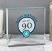90th Birthday Crystal Token Keepsake - Gift Boxed