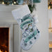 Personalised Silver Grey Christmas Stocking - The Snowman & the Snowdog