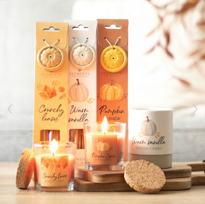 Autumn Decor Warm Vanilla Autumn Candle