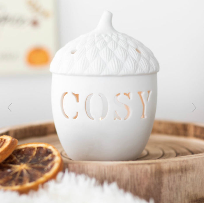 Autumn Decor Acorn Tea Light Holder