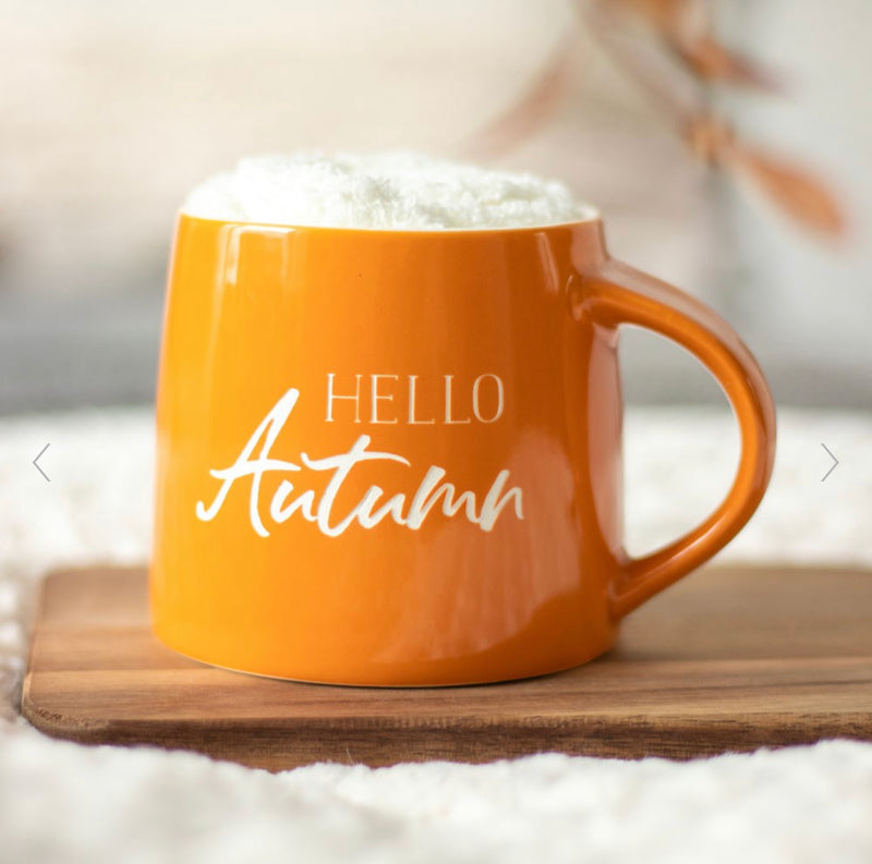 Hello Autumn Mug and Socks Gift Set