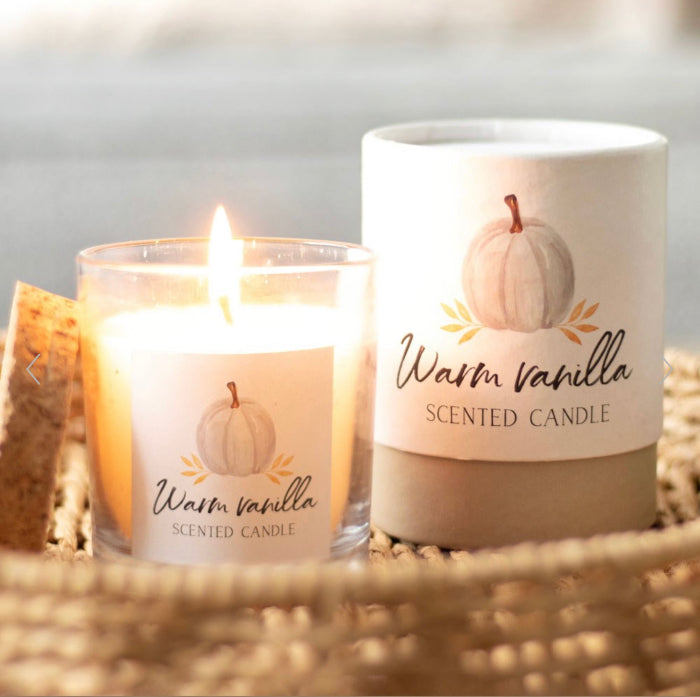 Autumn Decor Warm Vanilla Autumn Candle