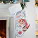 Personalised Silver Grey Christmas Stocking - Unicorn