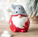 Red and Grey Christmas Gonk Oil Burner