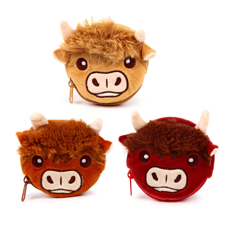 Highland Cow Mini Change Purse