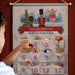 Personalised Silver Fabric Advent Calendars With Pocket - Nutcracker