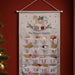Personalised Silver Fabric Advent Calendar With Pocket - Rocking Horse