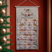 Personalised Silver Fabric Advent Calendar With Pocket - Rocking Horse