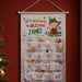 Personalised Silver Fabric Advent Calendar With Pocket - Elf