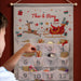 Personalised Silver Fabric Advent Calendar With Pocket - Santa Sleigh