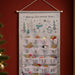 Personalised Silver Fabric Advent Calendar With Pocket - Polar Bear