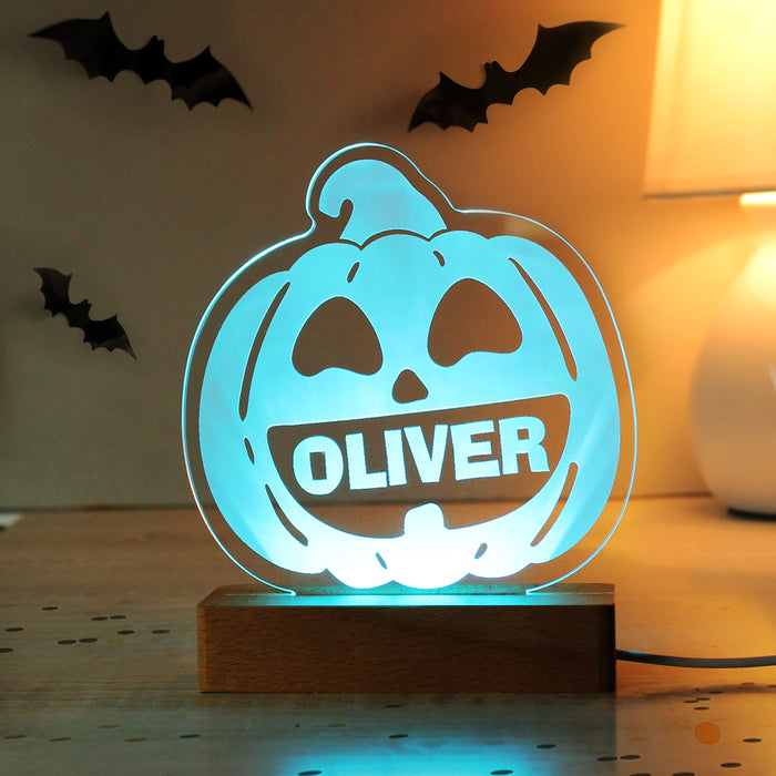 Personalised Pumpkin Halloween LED Light