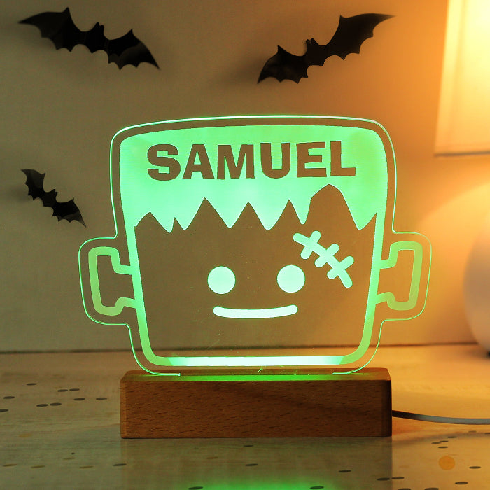 Personalised Frankenstein Halloween LED Light - Decor