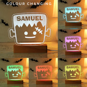 Personalised Frankenstein Halloween LED Light - Decor