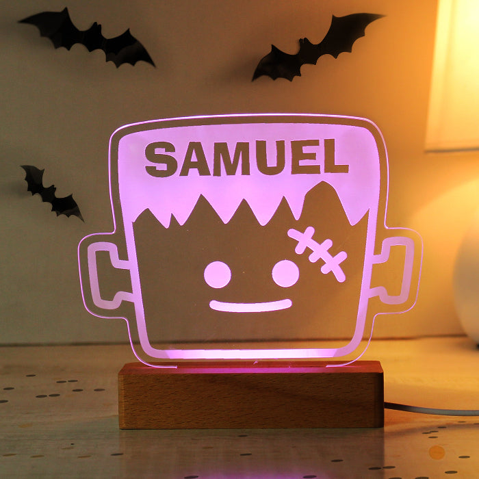 Personalised Frankenstein Halloween LED Light - Decor