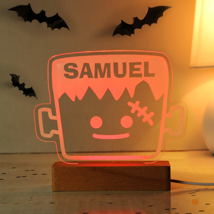 Personalised Frankenstein Halloween LED Light - Decor