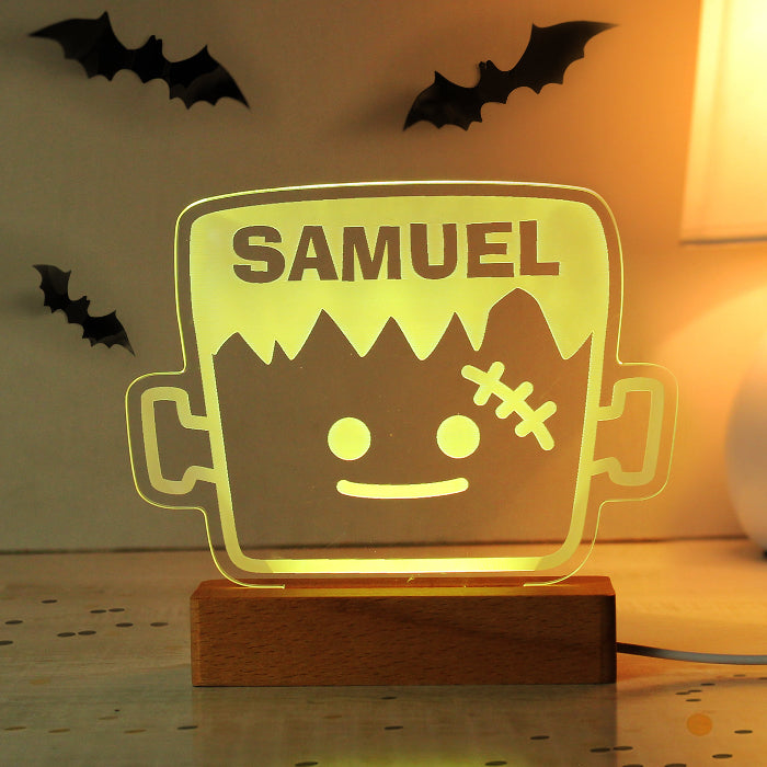 Personalised Frankenstein Halloween LED Light - Decor