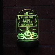 Personalised Pumpkin Patch Halloween Outdoor Solar Light - Decoration 