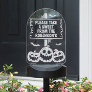 Personalised Pumpkin Patch Halloween Outdoor Solar Light - Decoration 