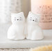White Cat Shaped Salt and Pepper Shakers Set - Cat Lover Gift