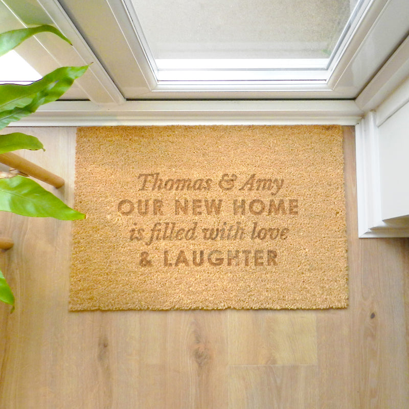 Personalised Custom Rectangle Coir Doormat