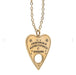Ouija Board Planchette Necklace Greeting Card