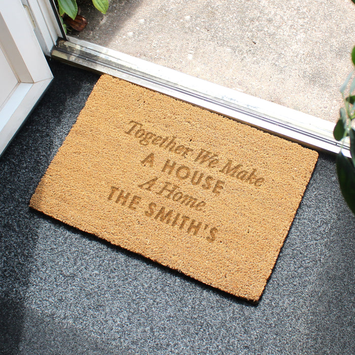Personalised Custom Rectangle Coir Doormat