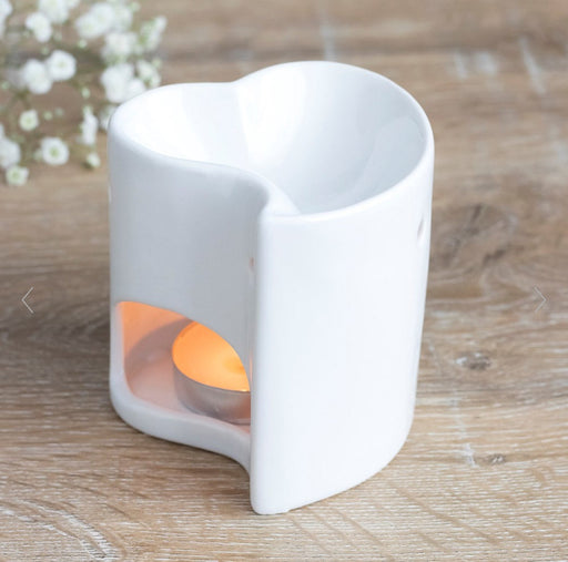 White Heart Oil & Wax Melt Burner