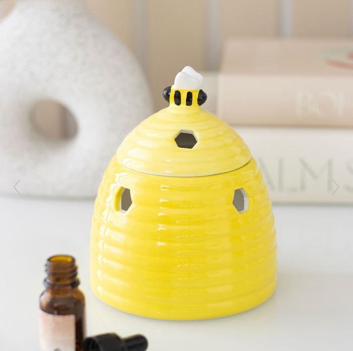 Cheerful Yellow Beehive Oil Burner