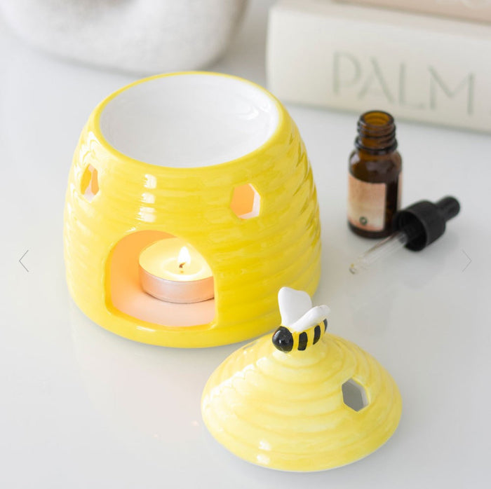 Cheerful Yellow Beehive Oil Burner